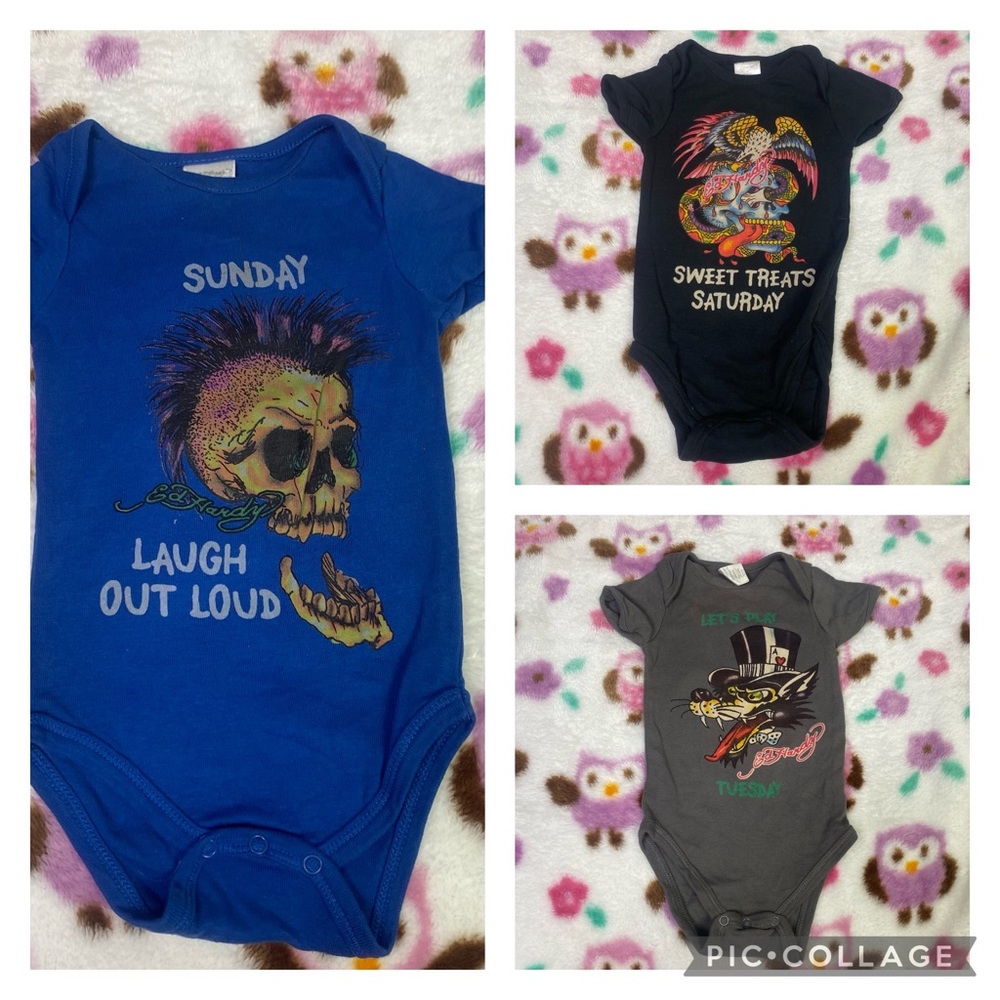 Ed Hardy one piece baby week lot